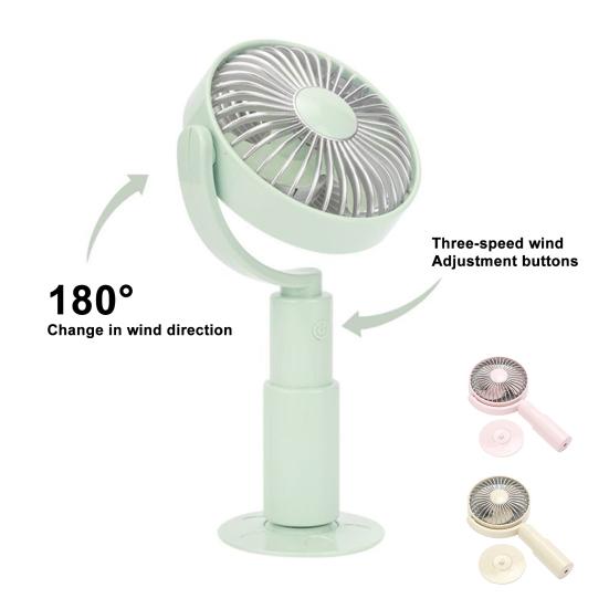 Mini Portable Fan 3 Speed Personal Handheld Fan Lightweight USB Rechargeable Desktop Fan for Travel Outdoor Summer Gift