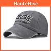 Classic Wash Vintage Letter Baseball Cap With Adjustable Fit For Summer Outdoor Wear