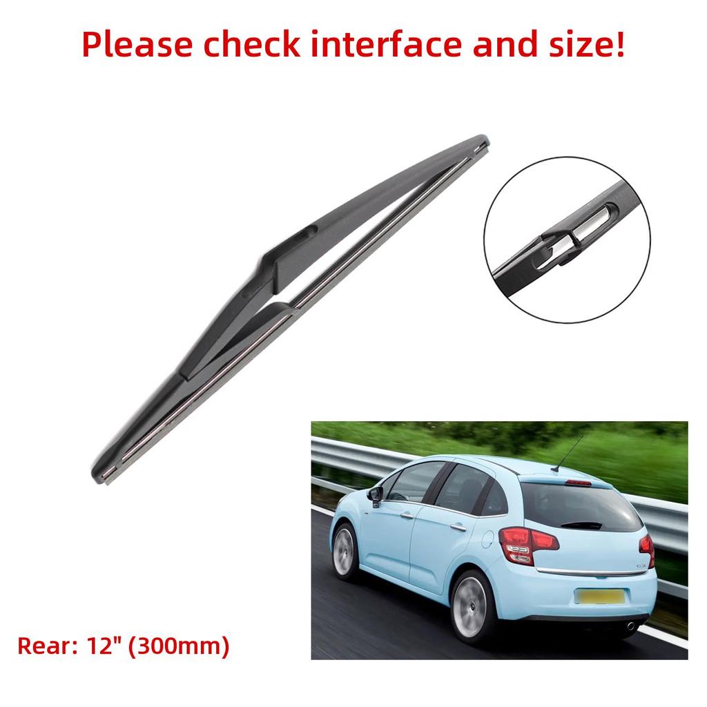 3PCS Wiper Blades For Citroen C3 MK2 Hatchback 2009-2016 26" 16" 12" Fit Front Windshield Windscreen Window Brushes Cutter Accessories