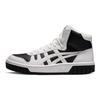 Asics Court Mz Hi Synthetic Leather Trendy Versatile Casual Warm Durable Lightweight Breathable Mid-Top Skate Shoes Unisex Skate Shoes 1203A177-101