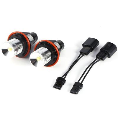 2 pièces 5W LED Blanche Yeux d'Ange Anneau Halo Lampes Ampoules pour BMW E39 E60 E53 E63 E66 Phare
