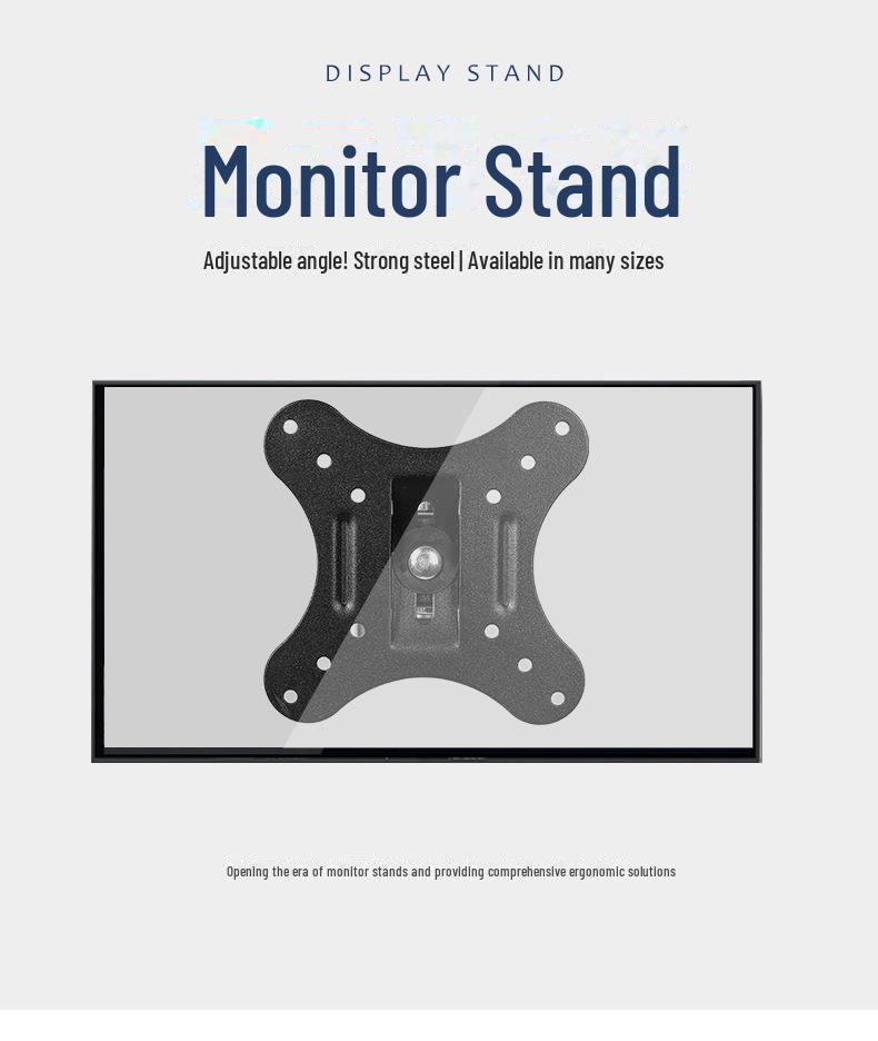 Wall-Mounted Telescopic Monitor Bracket for 14-24 Inch Screens
