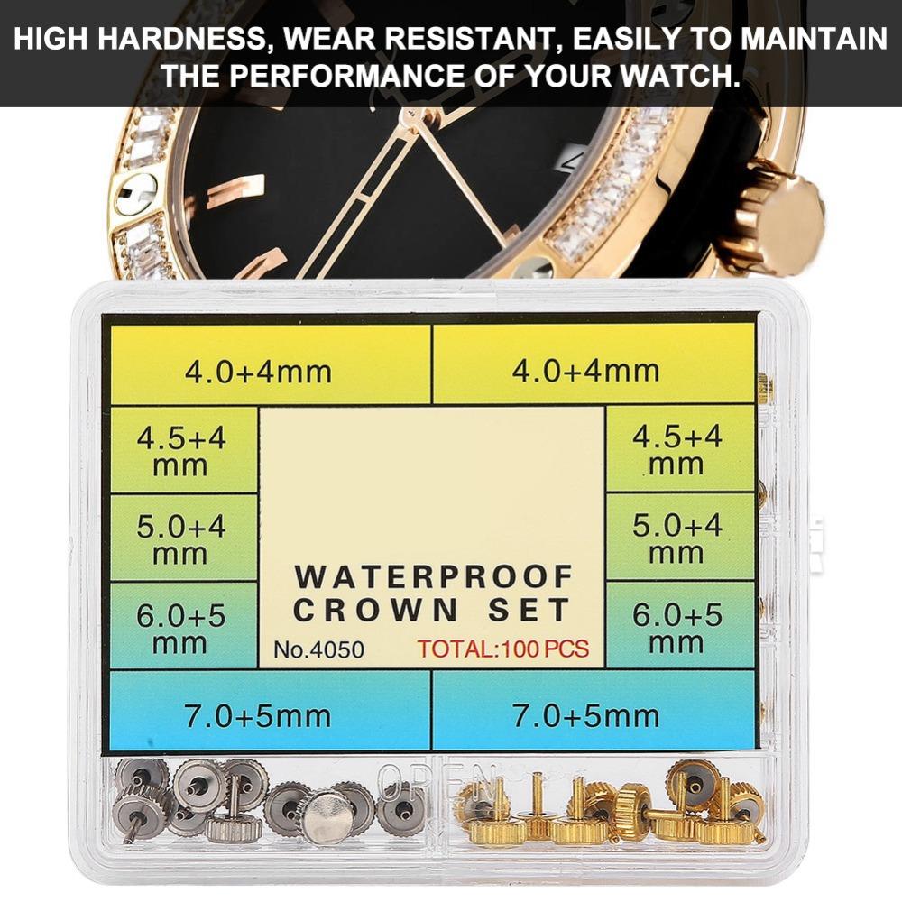 Steel Watch Crown Set Various Specifications Watch Parts Kit for Watch Makers