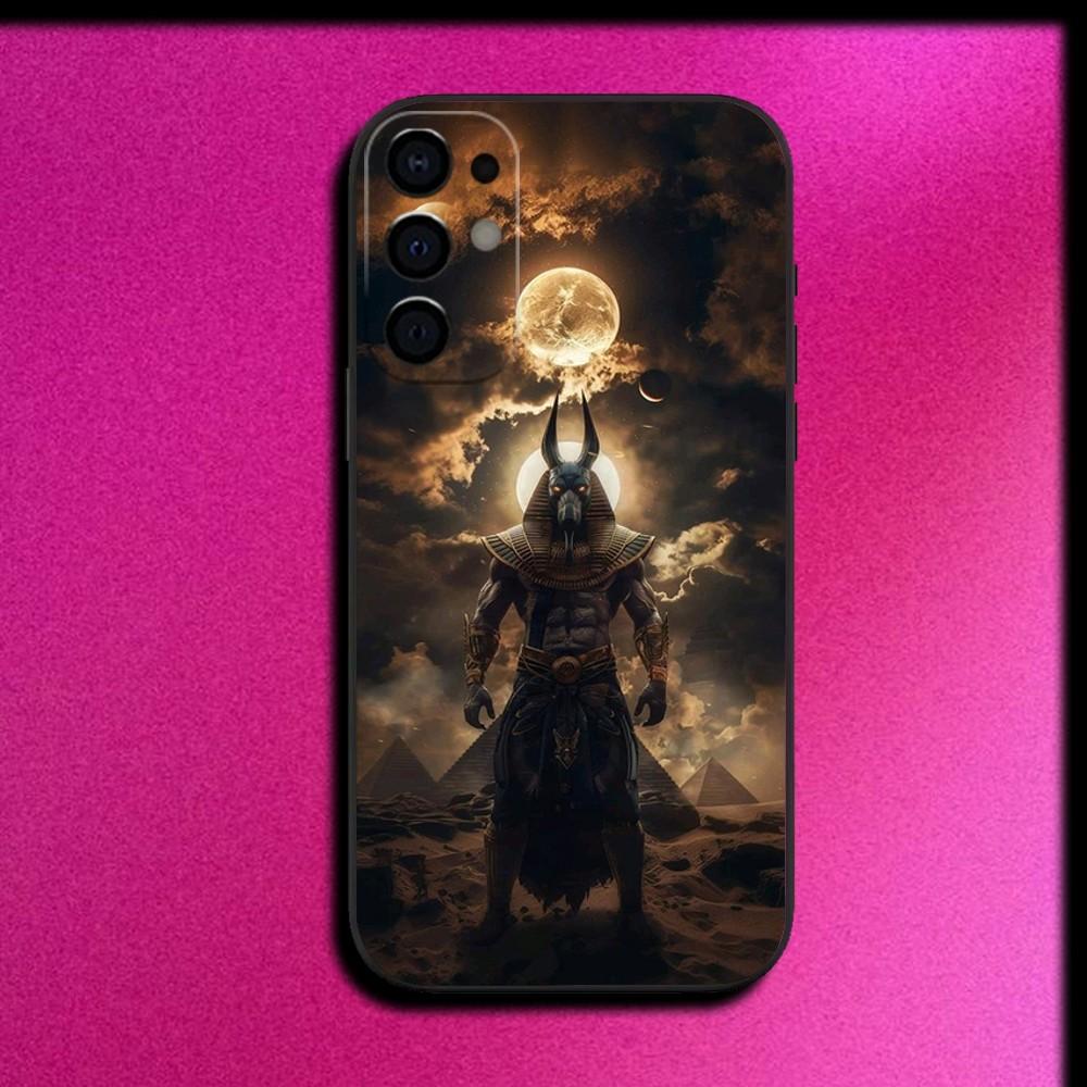 

Ancient Egyptian God Anubis Phone Case For Samsung S25,S24,S21,S22,S23,S30,Ultra,S20,Plus,Fe,Lite,Note,10,9,5G Black Cover Samsung S25ULTRA