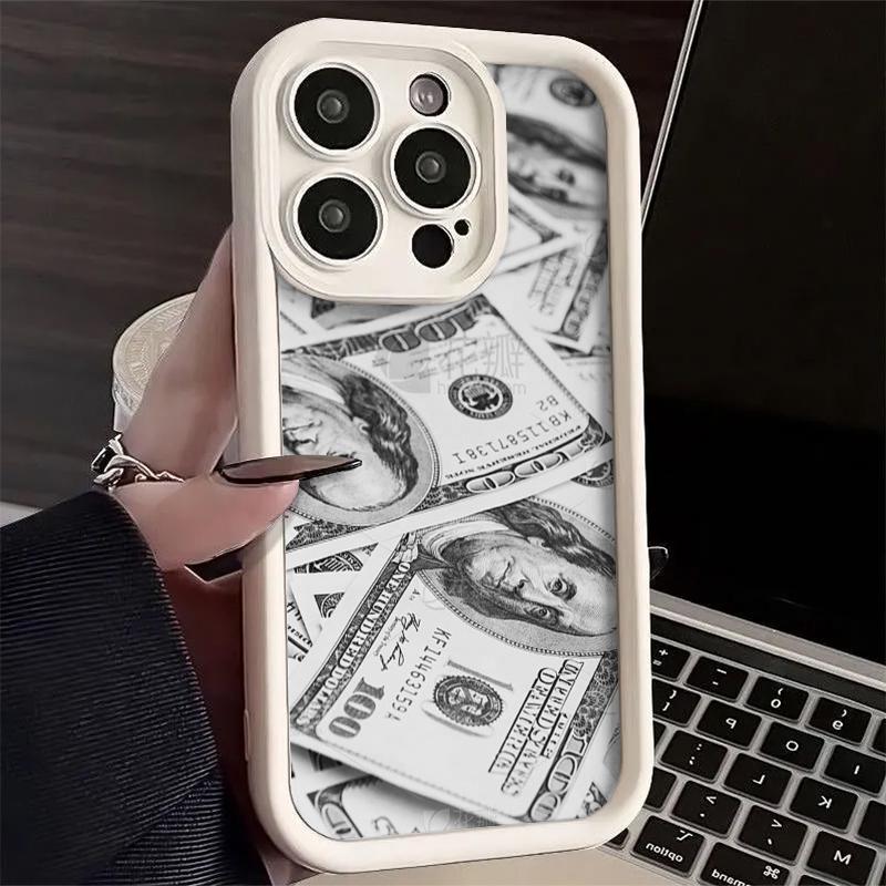 Hot Luxury Dollar Bill Money Mobile Phone Case For IPhone 17 Pro Max Cover Case Funda Bumber