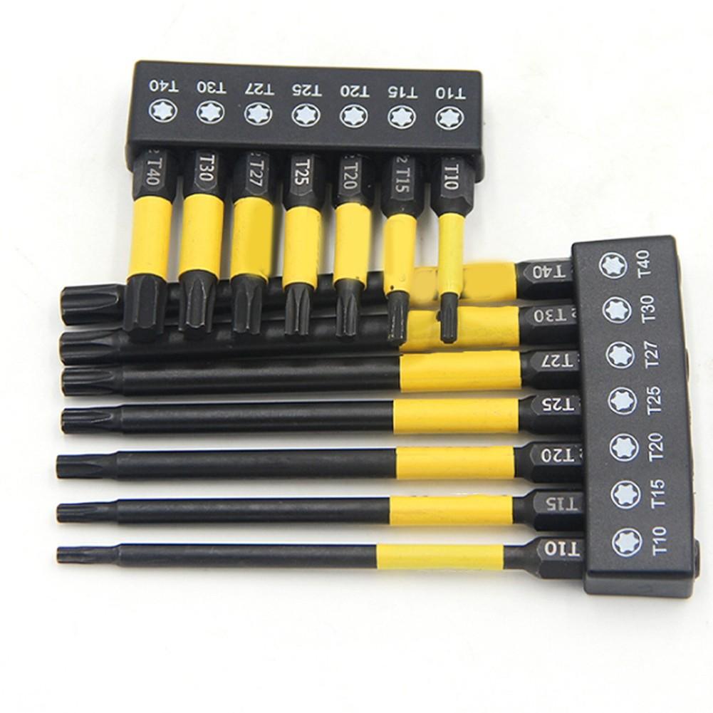 Magnetic Torque Driver Bits in a Set of 7 with Convenient Storage Holder