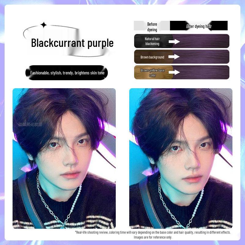 Men's Milk Tea Gray No-Bleach Hair Dye Cream