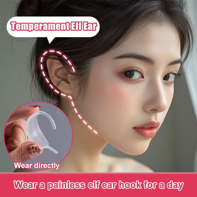 1/2 Pairs/Box Invisible Elf Ear Clips Painless Wearable Ear Support Transparent Ear Fixing Clamps Fantasy Costume Accessories