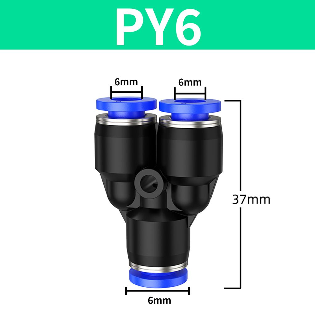 1/10/50PCS Pneumatic Fitting Pipe Connector Tube Air Quick Fitting Water Push In Hose Plastic PY 4mm 6mm 8mm 10mm 12mm 14mm 16mm