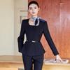 Elegant Women's Autumn/Winter Suit Set for Hotel Receptionist and Beauty Salon Workwear