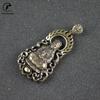 2021 New Style Antique Copper Guanyin Buddha Pendant Necklace Buddhism Lucky Blessing Chinese Characters FU Birthday Present