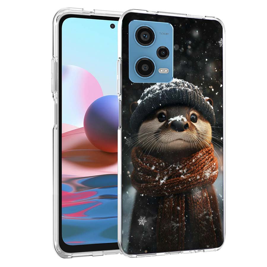Otters, Wild Animals Phone Case For Redmi Note 13 12 14 15 Pro Plus 13R 11 11T 11E 11S 10 Pro 10S 9 9S Cover Cell Clear TPU Capa