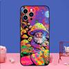 Hippy Hippie Psychedelic Art Case For iPhone 16 15 13 11 14 Pro Max 12 Mini Plus XR X XS Max Silicone Phone Cover