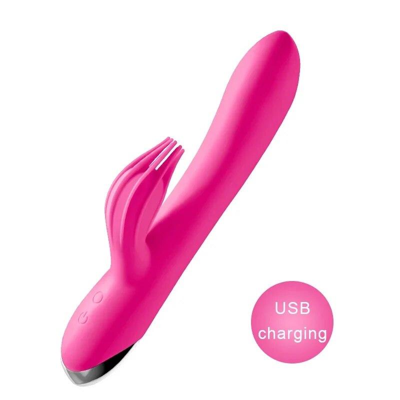 Vibrator Soft Silicone Dildo Realistic Rechargeable Vibrators for Women Clitoral Stimulator Female Masturbation Adult Sex Toys
