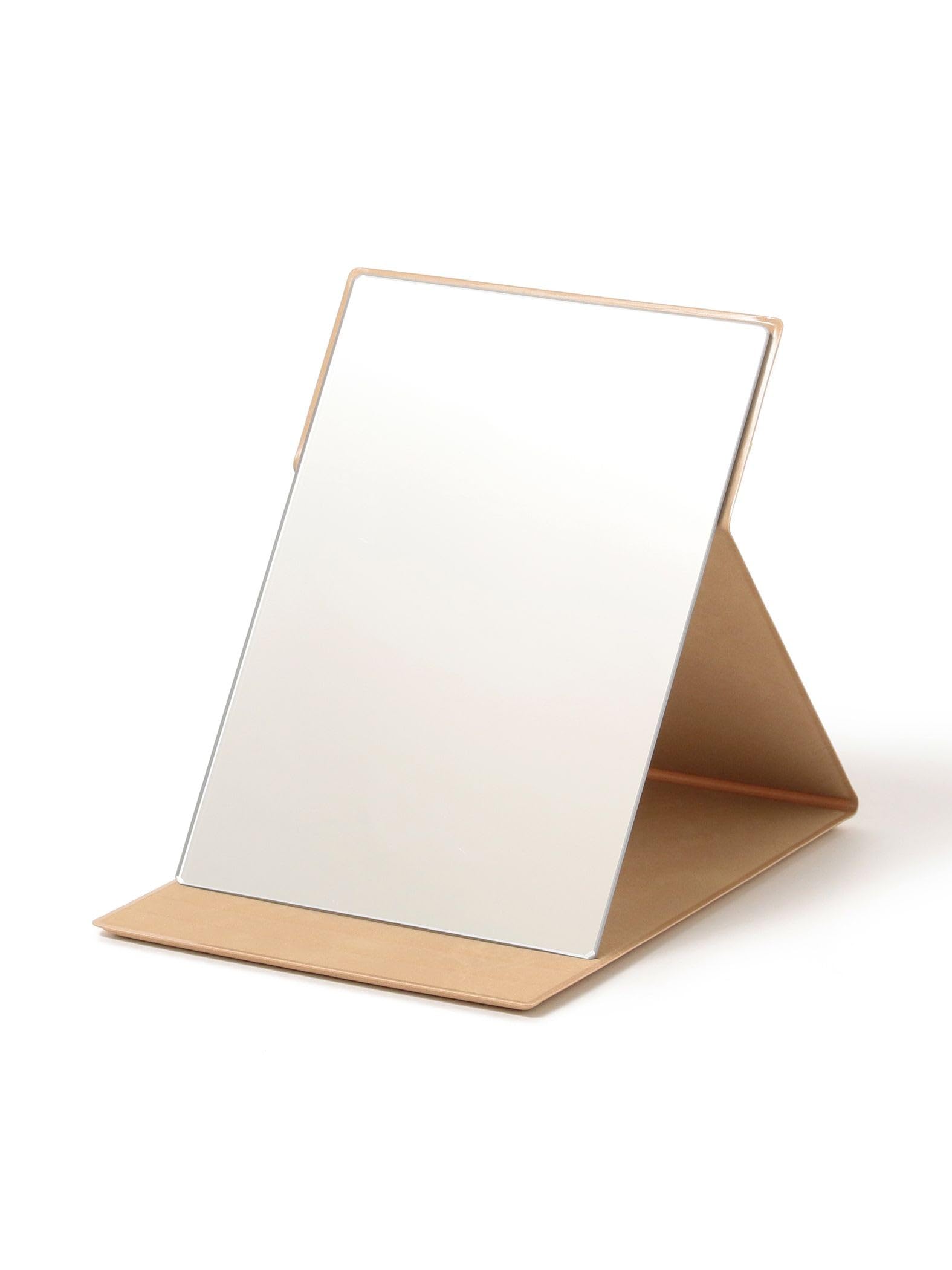 

[BEAMS JAPAN] Horiuchi Mirror Industry x BEAMS JAPAN Special Order Folding Napure Mirror, Medium, Beige, Free Size