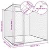 VidaXL Chenil d'Extérieur pour Chiens Enclos Cage Chiots Animaux Extérieur 145027