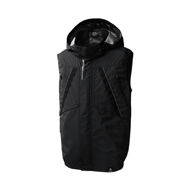 

[Sun-S] air conditioning fushin clothes titanium processing vest Clothes only/with original sticker [KF92432] (L, 9.Black)