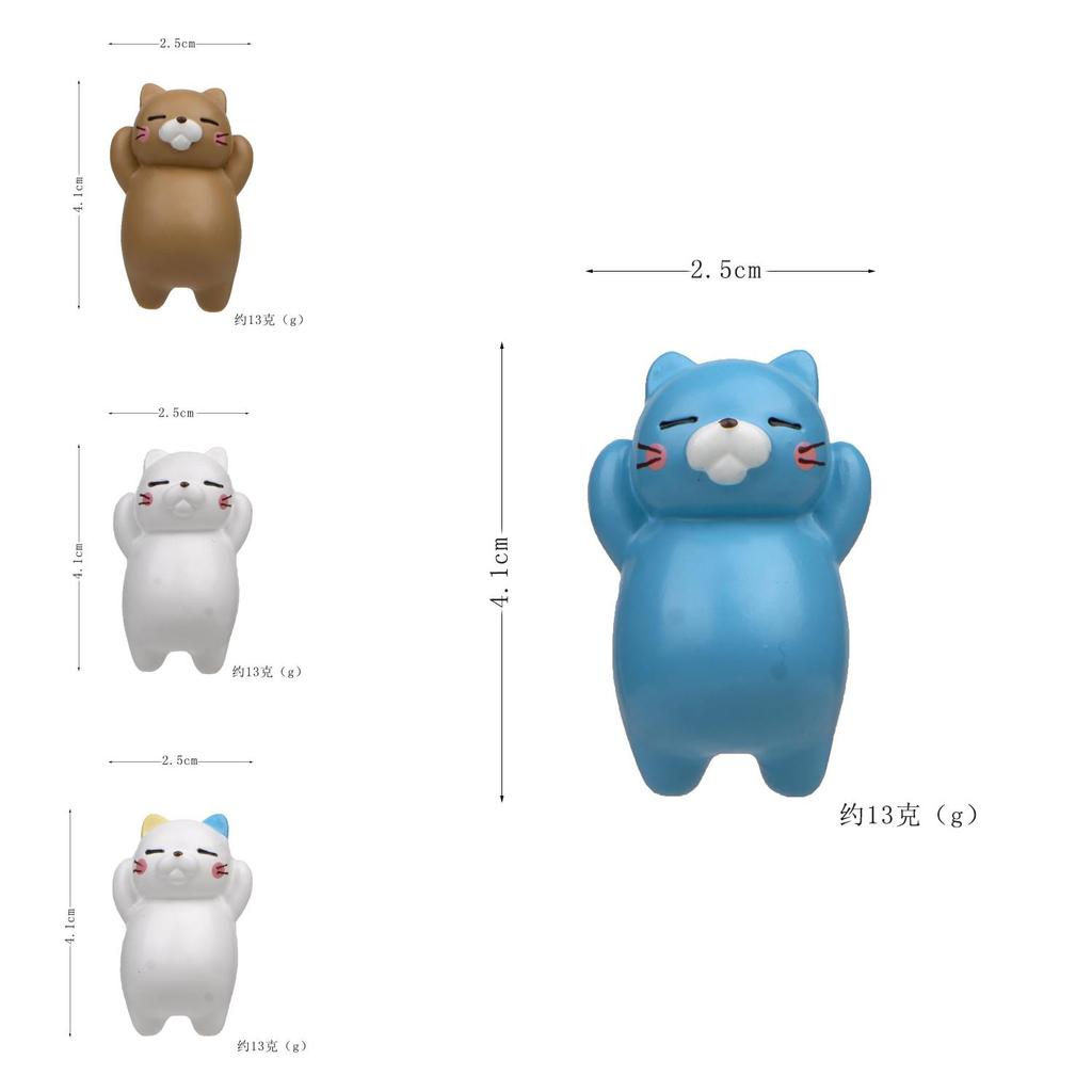 Cute Lazy Cat Three Dimensional Magnetic Refrigerator Resin Decoration For Home And Office Decor