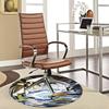 1 szt. Okrągły dywanik z motywem kreskówki anime do maty pod krzesło biurowe, antypoślizgowy dywanik odpowiedni do wystroju domu, salonu