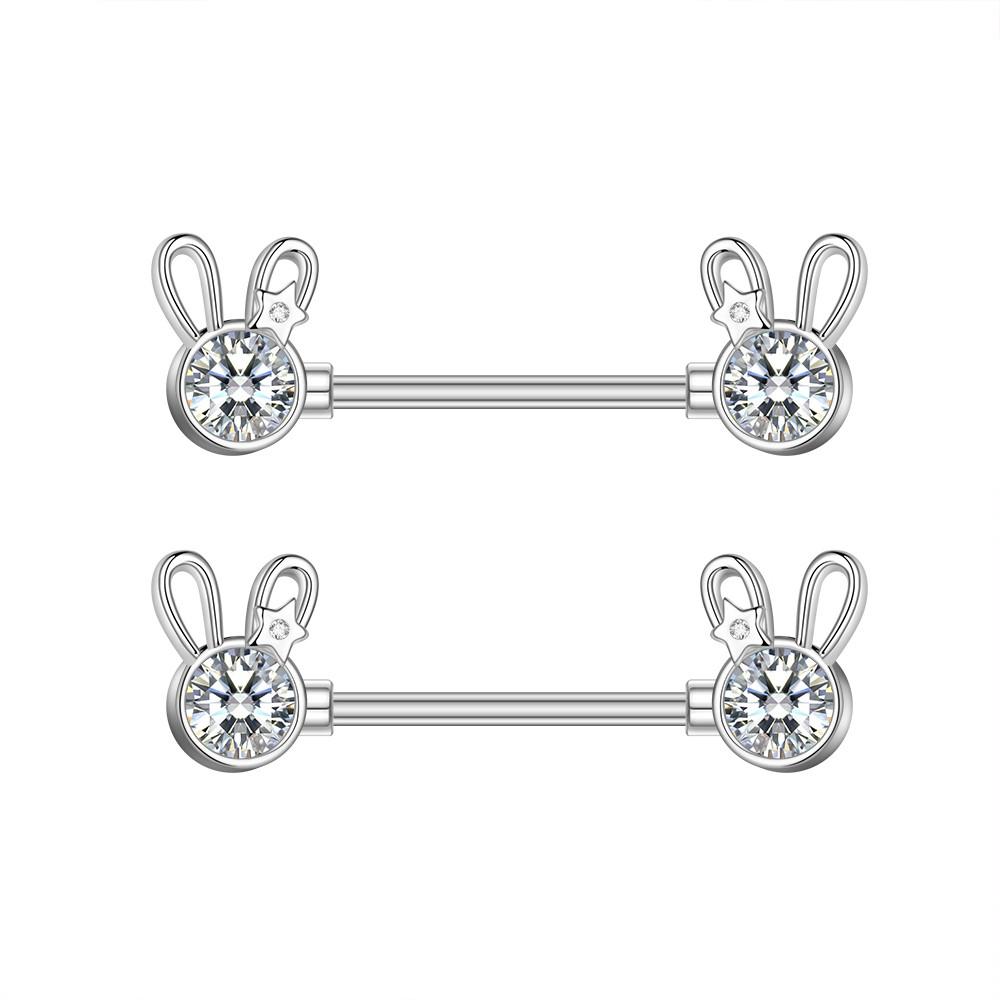 2pcs 316L Steel Maple Leaf Nipple Rings Barbell Butterfly Wing Shield Piercing for Women Girls Sexy Nipple Piercing Body Jewelry