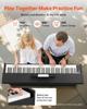 Weighted Digital Piano, 88 Keys Fully Weighted, Electric Piano Keyboard with Furniture Stand, Power Adapter, Triple Pedal, 680 Tones, Support Wireless