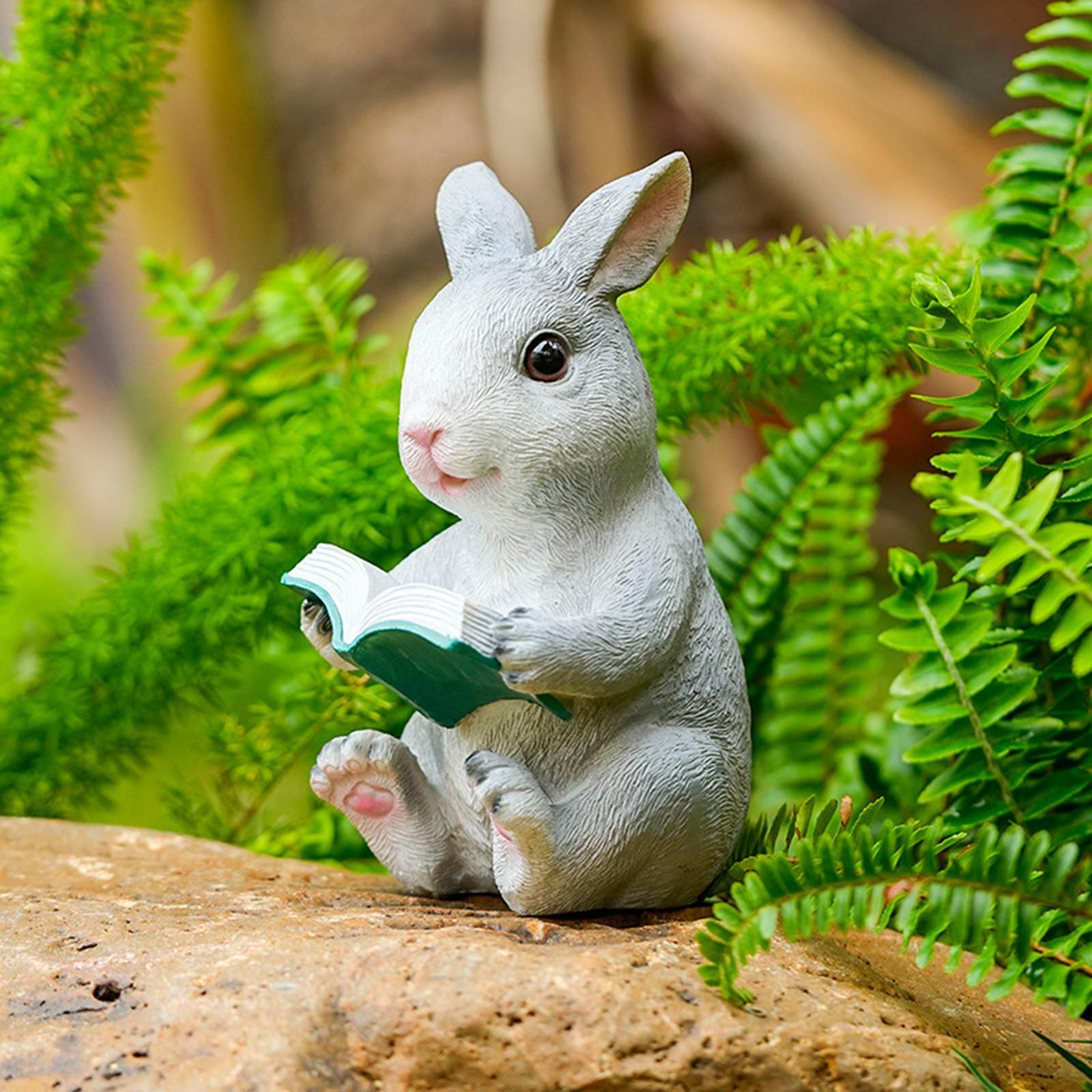 

Изделия из смолы Милый мультфильм Моделирование Сад Двор Открытый Творческий Маленький Животный Микро Ландшафтный Дизайн One Size светло-серый