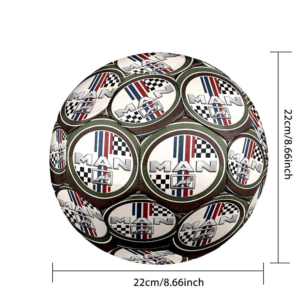 man truck Print Standard Size 5 Soccer Ball Durable Shock?Absorbing Ball For Training Match Outdoor Play
