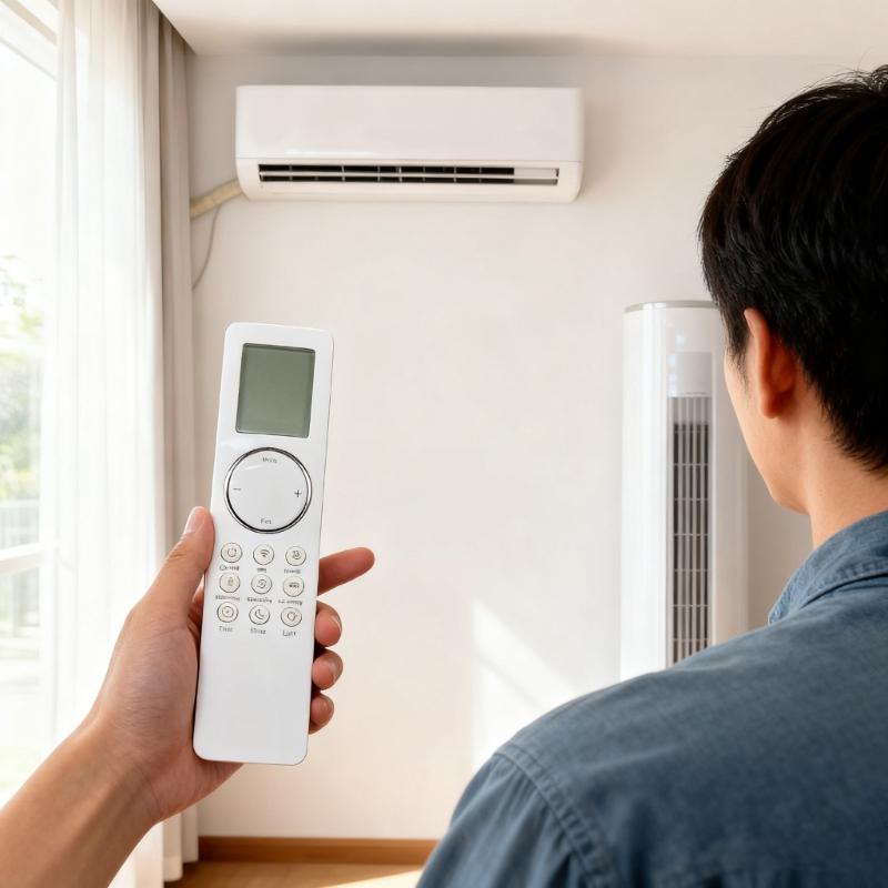 Ergonomic Air Conditioning Remote Controller For YBE1F Durability ABS Construction Long Ranges