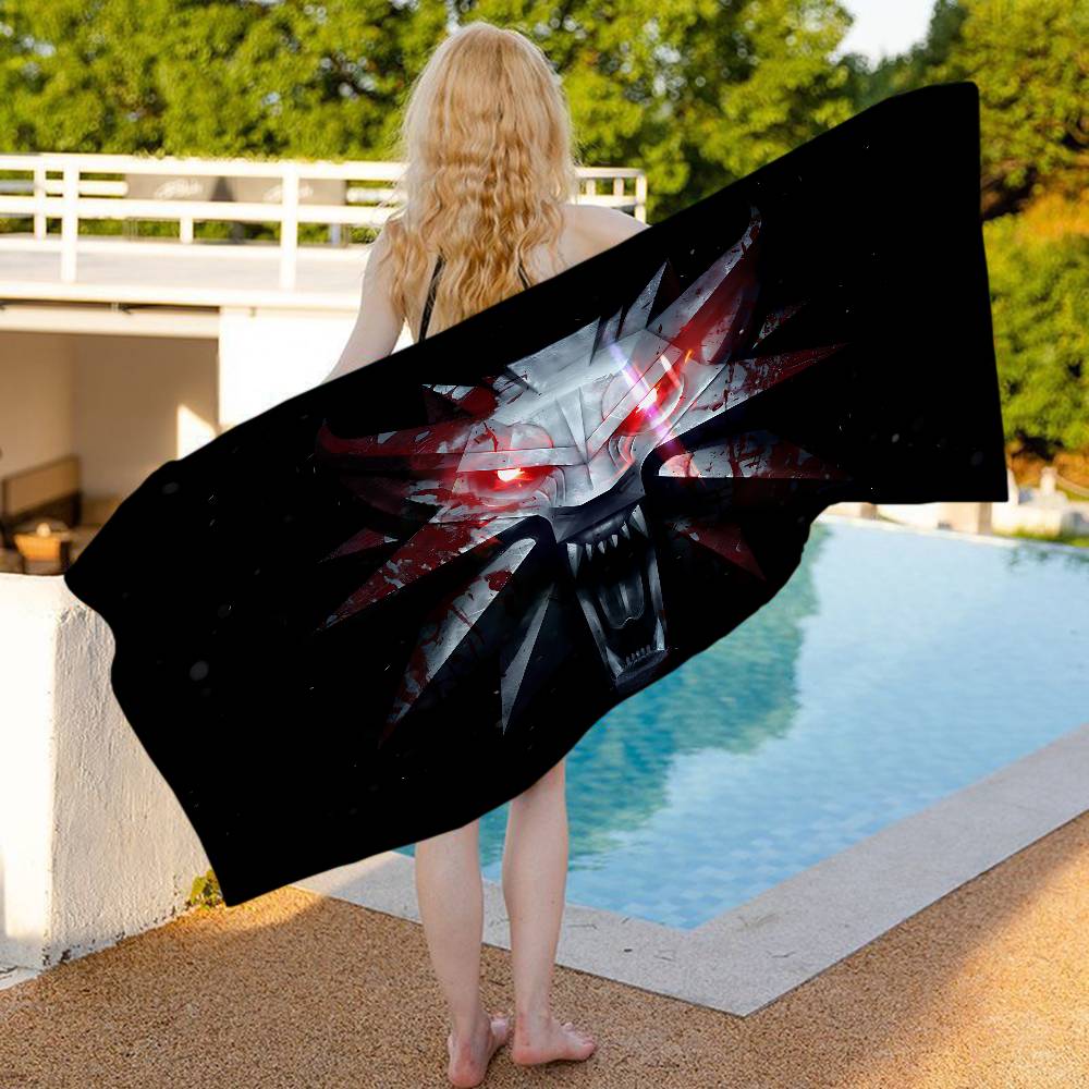 

Classic T-The W-Witcher Game Microfiber Beach Towel Absorbent Quick Dry Soft Yoga Swimming Resort Mountain Climbing Towel W30*H60(CM)