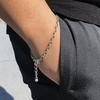 Rush Off Faded Square Chain Bracelet (Silver Plated)