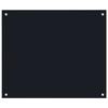 VidaXL Dosseret de cuisine Noir 70x60 cm Verre trempé 249483