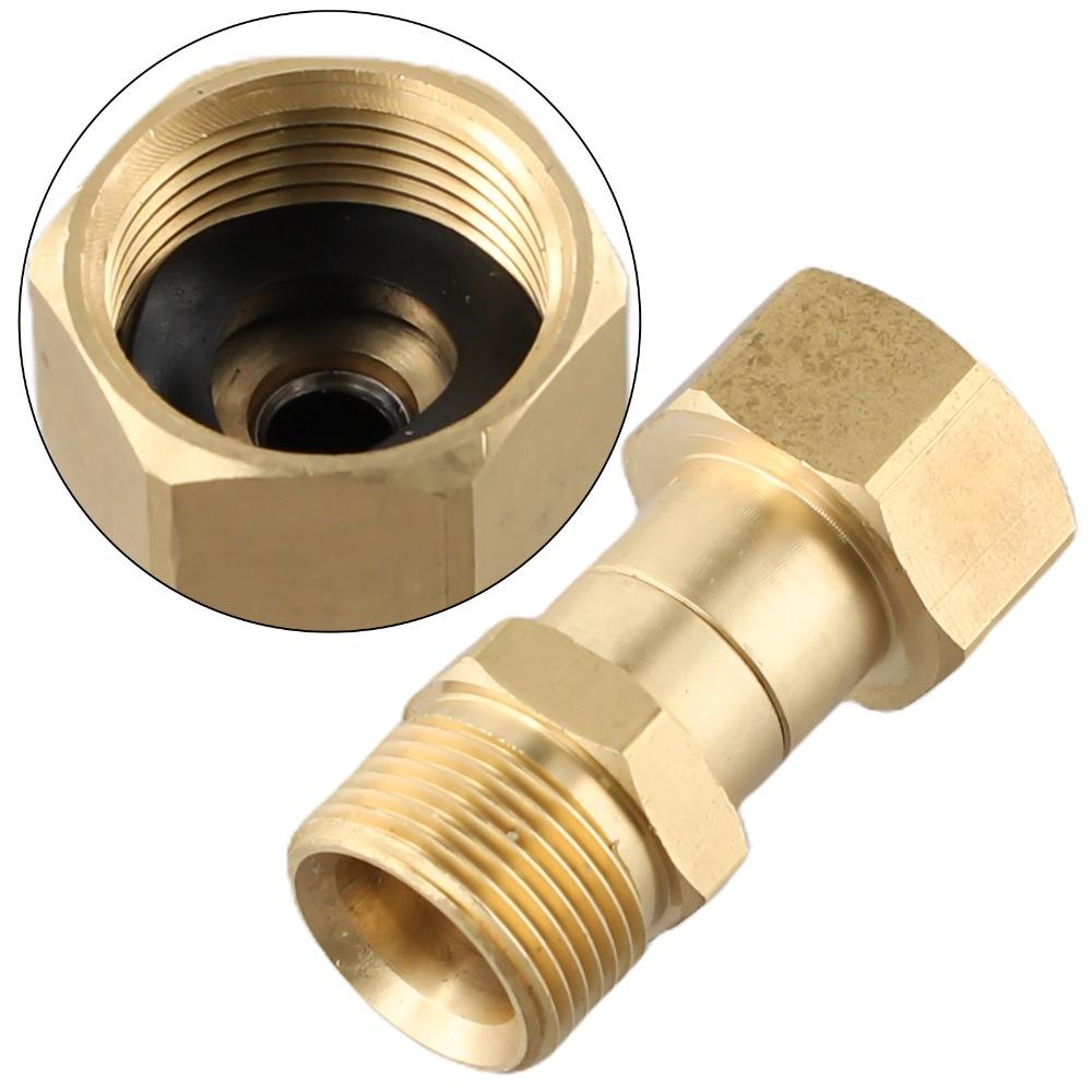 High Pressure Washer Swivel Joint Connector Hose Fitting M22 14MM  Anti-tTangle Thread 360 Degree Rotation Hose Connector