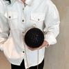 Chain Bag Women's Small Bag, New Fashionable and Beautiful Temperament Dinner Bag, One Shoulder Crossbody Ball One Shoulder Bag
