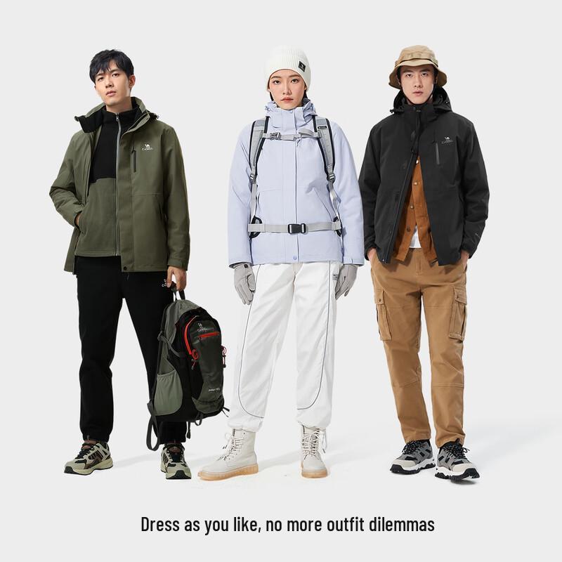 CAMEL Unisex Hooded 3-Proof Casual Windbreaker Jacket