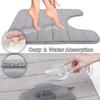 3 Pcs Bathroom Mat Set Non-slip Toilet Carpet Memory Foam Absorbent Bathroom Floor Mats Shower Rug Home Decor Waterproof Footpad