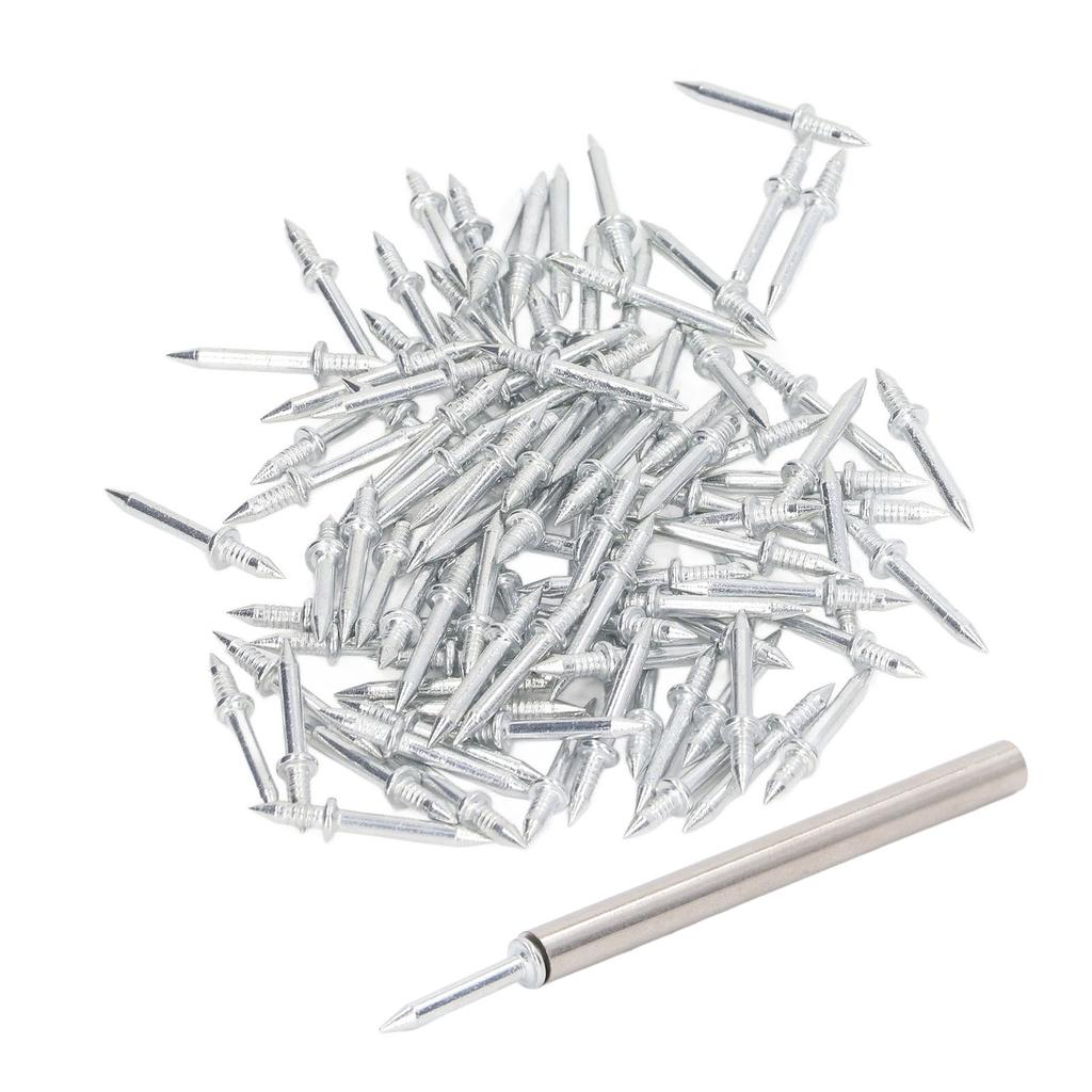 101 Pcs Set Skirting Nail Carbon Steel Galvanized Non Marking Double Headed Seamless Nails