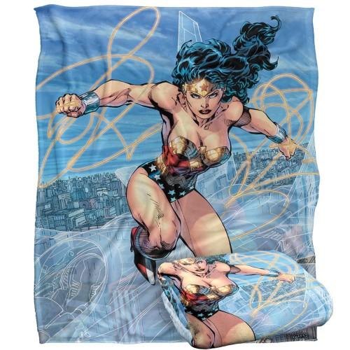 Wonder Woman Action Pose Blanket