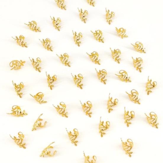 40Pcs Braid Hair Accessories, Alloy Wheat Ear Design Hair Clips, Easy Clip-On Hair Cuffs for Multi-Strand Braids