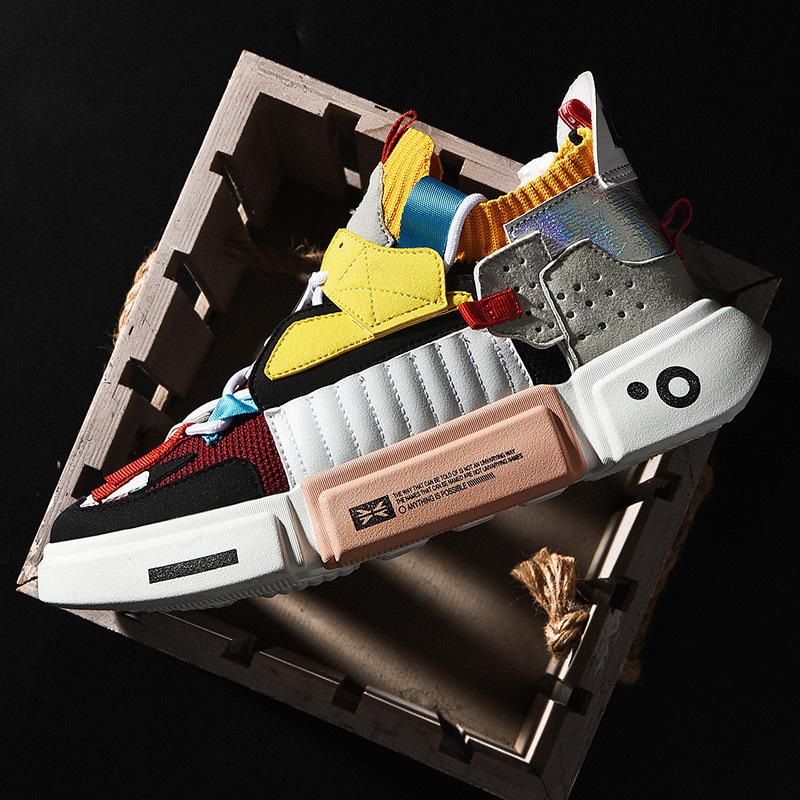 New men's casual fashion personality breathable light trend sports style men's casual trendy shoes board shoes