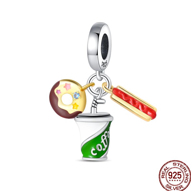 

Мідь Гурманські Солодощі Колекція Газована Вода з Морозивом Для Пан Оригінальний Браслет DIY Ювелірний Подарунок День Народження Ювілей