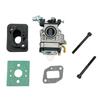Brush Cutter Accessories Carburetor with Screw and Intake Pipe with Gasket for Grass Cutter Engine 40-5 44-5