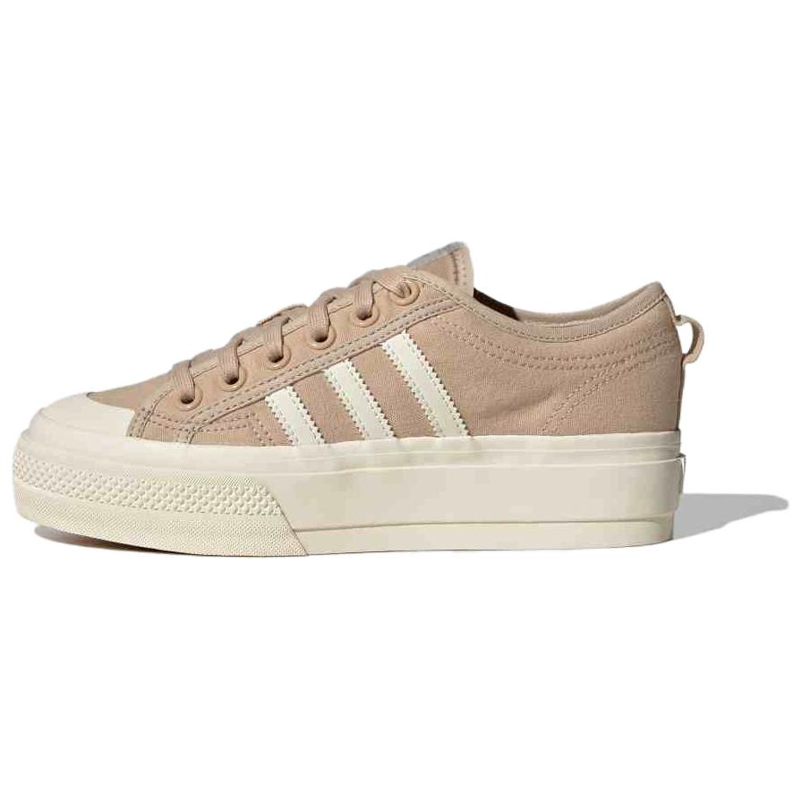 

Adidas Originals Nizza Platform Anti-Slip Wear-Resistant Low-Top Skateboard Shoes Unisex Light Umber Sneakers JQ9150 36