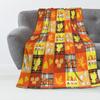 1PC Halloween Throw Blanket Pumpkin Maple Leaves Thanksgiving Thin Blanket Gifts for Couch Bed Car Home Camping All Season Use