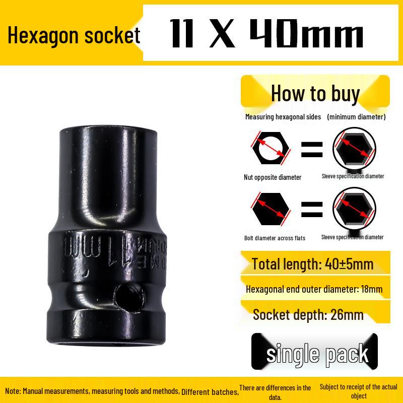 Electric Drill and Air Wrench Socket Set 1/2 Hex, 8-32mm