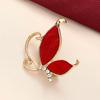 European & American Light Luxury Diamond-Encrusted Butterfly Brooch: Elegant, Fashionable, Versatile Clothing Accessory