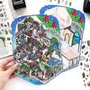 PaperMore Large 2.5D Miniature Scenery Stickers - Ninth Series for Creative Journaling and De-stress Scenes.