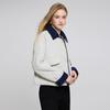 Tatu Color-Block Retro Quilted Short Padded Jacket