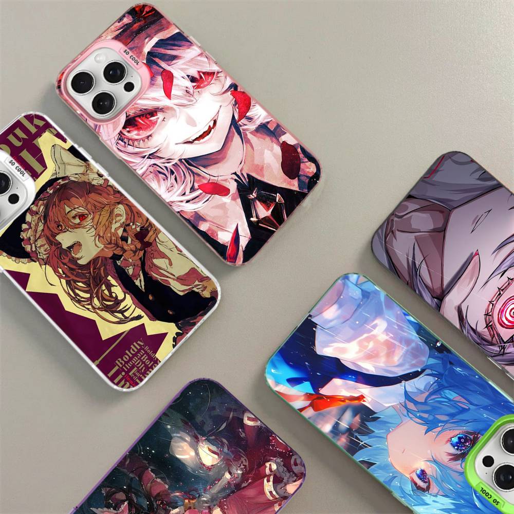Classic Game Touhou Project Phone Case For IPhone 17 16 15 14 11 12 13 Pro Max Plus Pro Colored Silver Cover