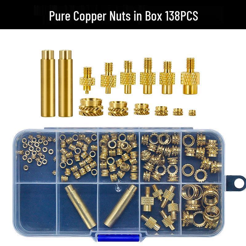 Soldering Iron Nut Press Head for 3D Printers: M2-M8 Brass Insert Tool