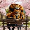 1PC lion cub Automatic Open/Close Umbrella with Windproof, 8-Rib Sturdy Canopy, Durable Ribs, Fashionable Design1235A